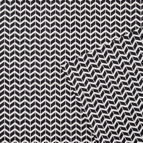 Intelligent Design Novelty 3-Piece Black Chevron Print Microfiber Twin Sheet Set - Picture 2 of 8